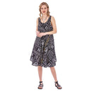 Loose summer dress with shoulder straps.