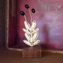 Επιτραπέζιο διακοσμητικό σαλονιού με χρυσαφί φύλλο