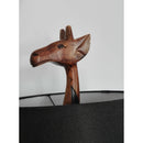 Μοντέρνο φωτιστικό επιτραπέζιο, καφέ με ζωάκι.