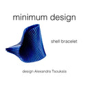 Γυναικείο βραχιόλι χειροποίητο σε μπλε ηλεκτρίκ.