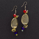 Κρεμαστά σκουλαρίκια boho οβάλ.