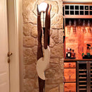 Ξύλινο φωτιστικό δαπέδου με αθλήτρια ενόργανης γυμναστικής