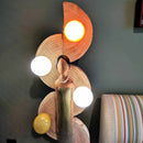 Ξύλινο φωτιστικό δωματίου επιδαπέδιο