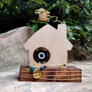 Γούρι 2022 με ξύλινο σπιτάκι και μάτι