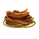 Μεγάλο εντυπωσιακό κολιέ σε πορτοκαλί αποχρώσεις.