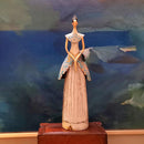 Μοντέρνο φωτιστικό σαλονιού λευκό με γυναικεία φιγούρα