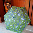 Ομπρέλα τσάντας εμπριμέ πράσινη με προβατάκια