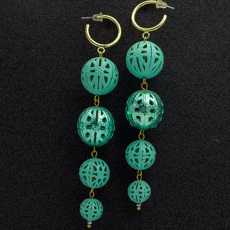 Funky turquoise earrings