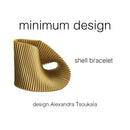 Βραχιόλι υφασμάτινο για γιορτινές εξόδους σε χρυσαφί χρώμα.