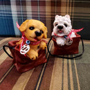 Μπιμπελό σκύλος με γούρι