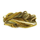 Τριπλό κολιέ υφασμάτινο σε αποχρώσεις του πράσινου.